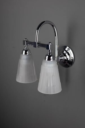 Wandlamp Dubbele bocht strak met Blois